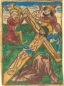 Kristus naglet til korset af German 15th Century