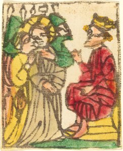 Kristus før Herodes af German 15th Century