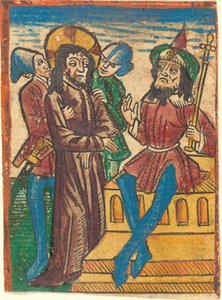 Kristus før Pilatus af German 15th Century
