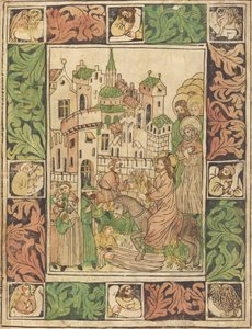 Kristi indtog i Jerusalem af German 15th Century