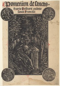Franciskaner, Pelbartus af Temesvar, i en Have af German 15th Century
