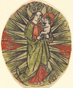 Madonna og barn af German 15th Century