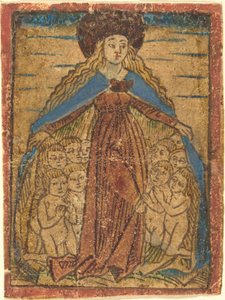 Madonna som beskytter af German 15th Century