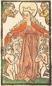 Madonna som beskytter af German 15th Century