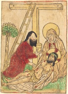 Pietà med Saint John af German 15th Century
