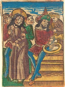 Pilatus vasker sine hænder af German 15th Century