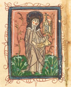 Sankt Klara af Assisi af German 15th Century