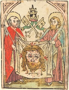 De hellige Peter og Paul med Sudarium af German 15th Century