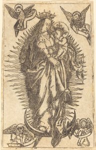 Madonna og barn af German 16th Century