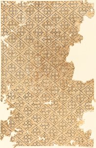 Ark med blomster- og diamantmønster af German 16th Century