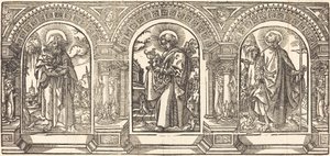Kristus og hans disciple III af German 16th Century after Martin Schongauer