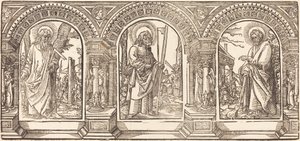 Kristus og hans disciple IV af German 16th Century after Martin Schongauer