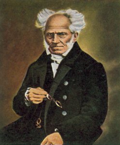 Arthur Schopenhauer, tysk filosof (farvelagt foto)