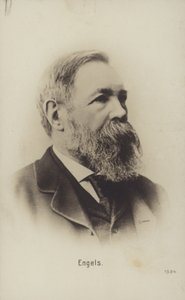 Friedrich Engels (1820-1895), tysk politisk teoretiker, samfundsforsker og forfatter (s/h-foto) af German Photographer