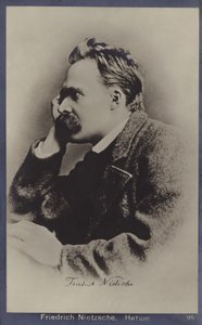 Friedrich Nietzche (1844-1900), tysk filosof og forfatter (s/h-foto) af German Photographer
