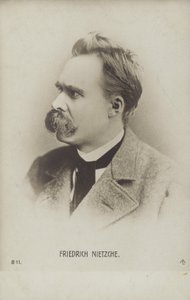 Friedrich Nietzche (1844-1900), tysk filosof og forfatter (s/h-foto) af German Photographer