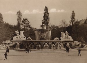 Munchen / München: Wittelsbacher Brunnen (s/h-foto) af German Photographer