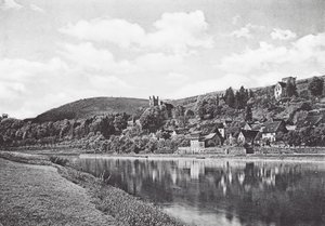 Neckarsteinach, Hessen, Tyskland (s/h-foto) af German Photographer
