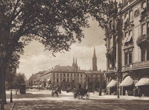 Wiesbaden, Wilhelmstrasse (s/h-foto)