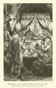 En hun-fest fra Attilas tid (gravering) af German School