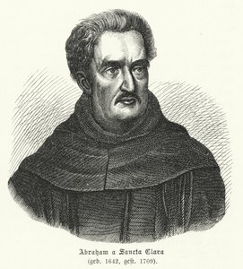 Abraham af Saint Clare, tysk guddommelig (gravering) af German School