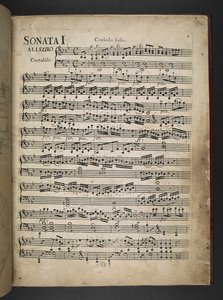 Tilføj MS 41631 f.2r Sonata I, Nodemusik, fra 