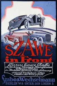 Annonce for Szawe Motor Cars, 1921 af German School