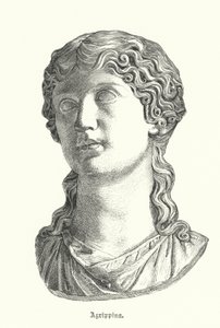 Agrippina den Ældre, hustru til den romerske general Germanicus og mor til kejser Caligula (stik) af German School