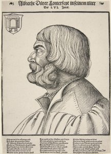 Albrecht Durer, 56 år (træsnit) af German School