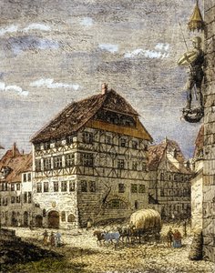Albrecht Dürers hus i Nürnberg, Tyskland af German School