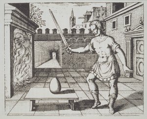 Alchemical Allegory: The Philosophers Egg, fra Srutinium Chymicum af Michael Majer (1687) illustreret i en magisk historie udgivet i slutningen af det 19. århundrede af German School