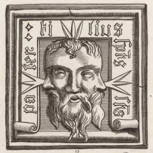 Amulet. Illustration til Bilder-Atlas (gravering) af German School