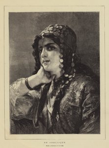 En Odalisque (gravering) af German School