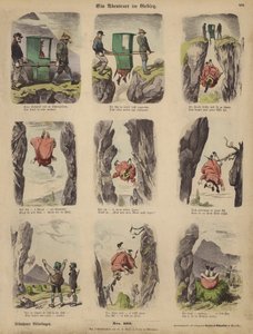 Et eventyr i bjergene (farvet gravering) af German School