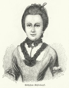 Anna Katharina Schoenkopf (1746-1810), inspiration til den tyske forfatter Johann Wolfgang Goethes kærlighedsdigte Anttenlieder af German School