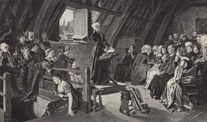 Anne Askew prædiker den lutherske doktrin af German School