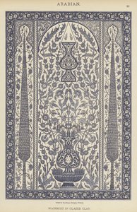 Arabian, Wainscot i glaseret ler (farve litho) af German School
