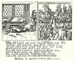 Mordet på Albrecht von Wallenstein af German School