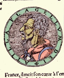 Attila - i ""Cosmography"" af Sebastian Munster af German School