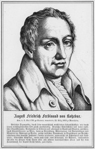 August Friedrich Ferdinand von Kokebue (gravering) af German School