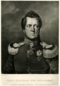 august grev Neidhard von Gneisenau af German School