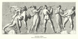 Bacchanalia (gravering) af German School