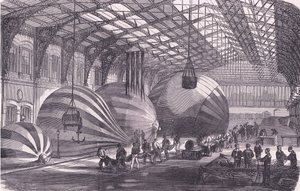 Ballonfabrik, Cassells historie om krigen mellem Frankrig og Tyskland udgivet af Cassell and Company Limited, ca. 1890 (litho) af German School