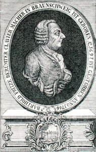 Barthold Fritz (1697-1766) graveret af J.C. Eberling (stik) af German School