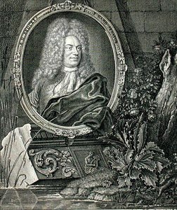 Barthold Heinrich Brockes (1680-1747) graveret af Wolffgang (stik) af German School
