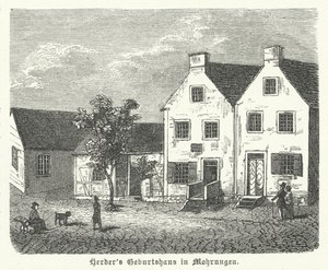 Grav af den tyske digter Friedrich Gottlieb Klopstock, Ottensen, Hamborg (stik) af German School