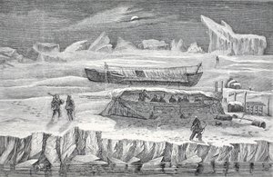 Bivuak i Boats, pub. London 1874 af German School