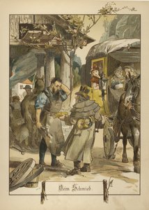 Smed (farve litho) af German School