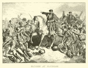 Blucher ved Waterloo af German School