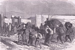 Indbringer grøntsager fra forstæderne, Cassells History of the War between France and Germany udgivet af Cassell and Company Limited, ca. 1890 (litho) af German School
